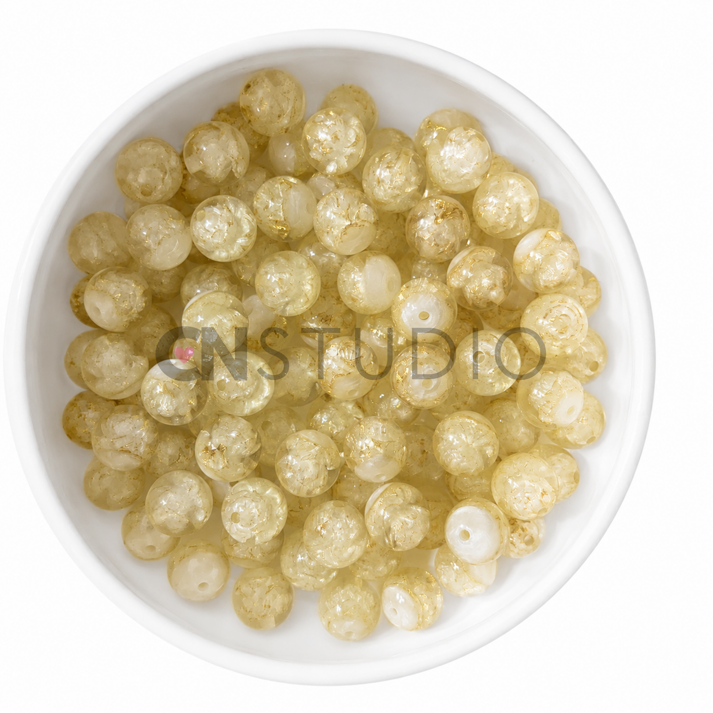 Lotus Kralen 16mm – Champagne
