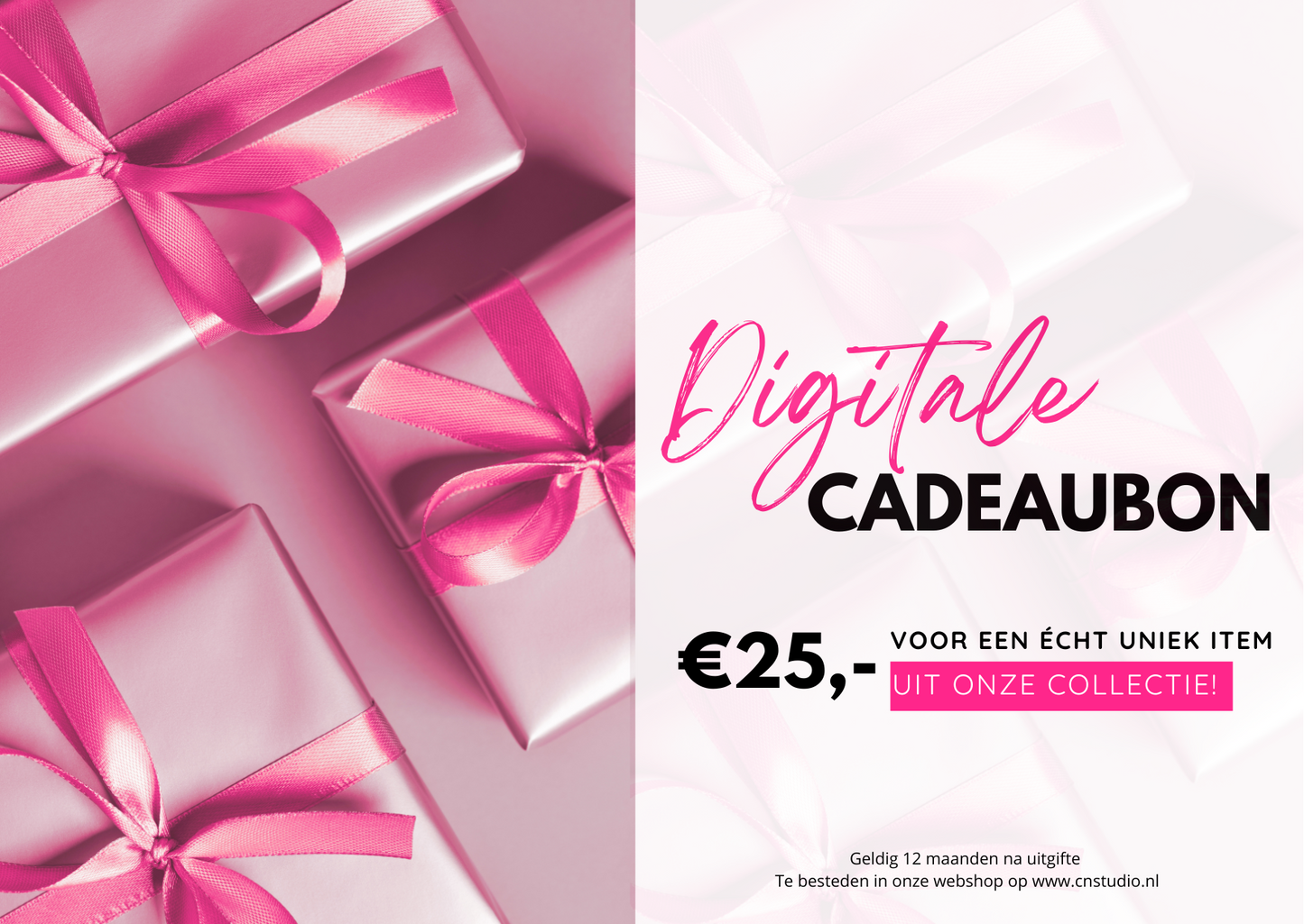 Digitale Cadeaubon CN Studio