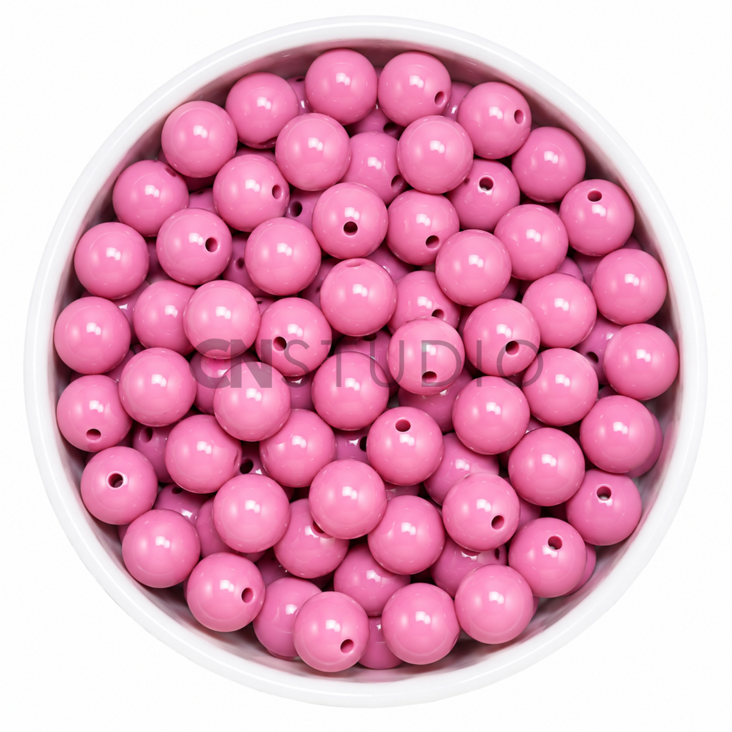 Acryl Kraal Magenta 16mm – Ronde Basiskraal