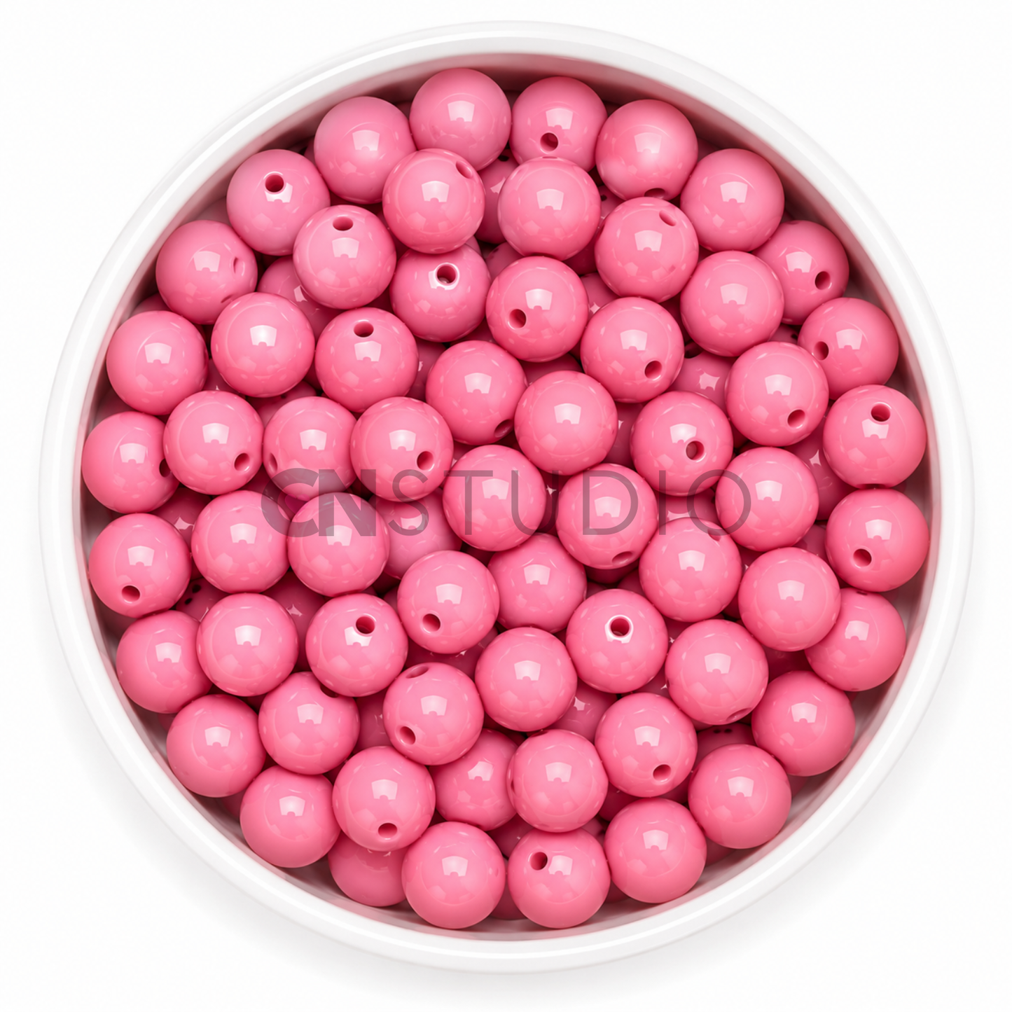 Acryl Kraal Roze 16mm – Ronde Basiskraal