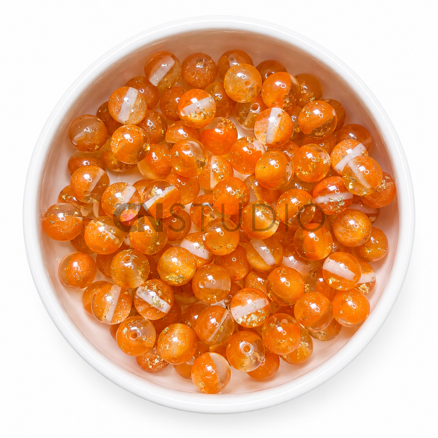 Galaxy Gold Kraal – Orange | 16 mm Acryl