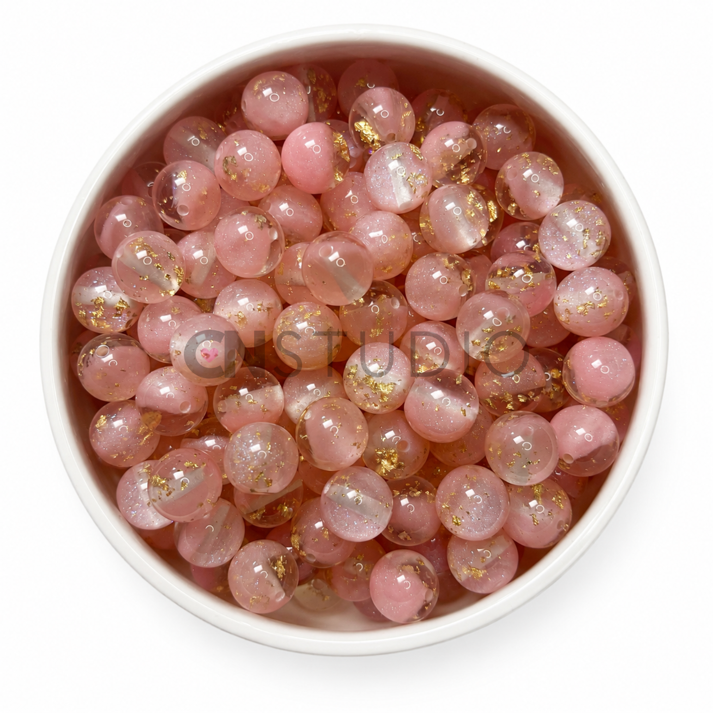 Galaxy Gold Kraal – Blush Pink | 16 mm Acryl