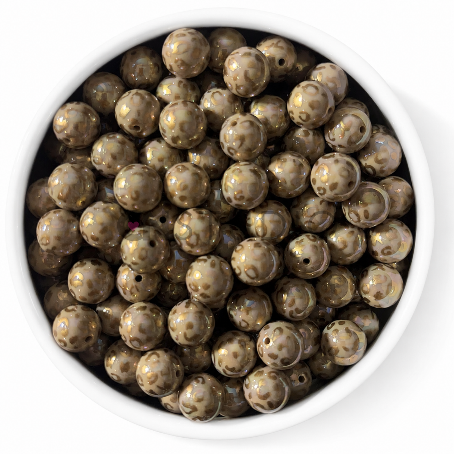 Panter Kraal Khaki Goud Parelmoer 16mm