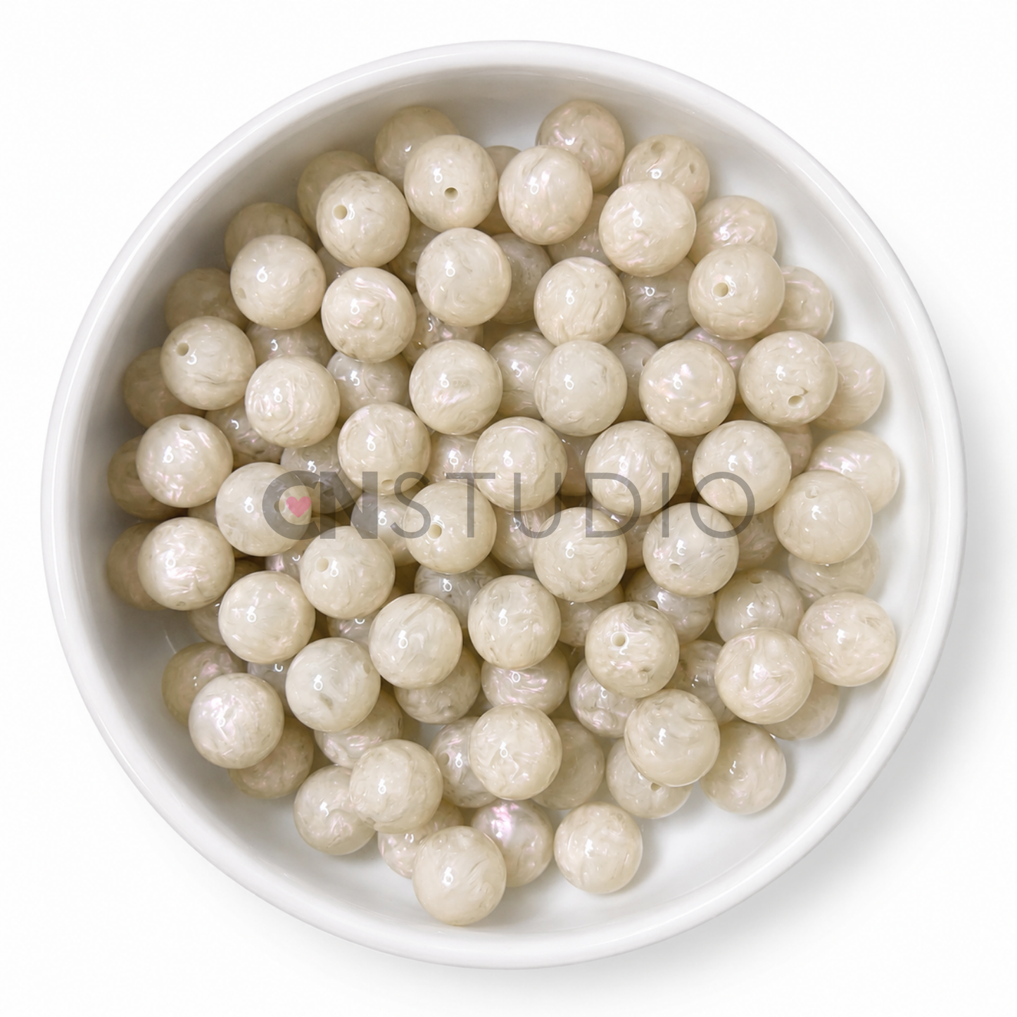 Pearl Swirl Kralen 16mm – Ivory Pearl