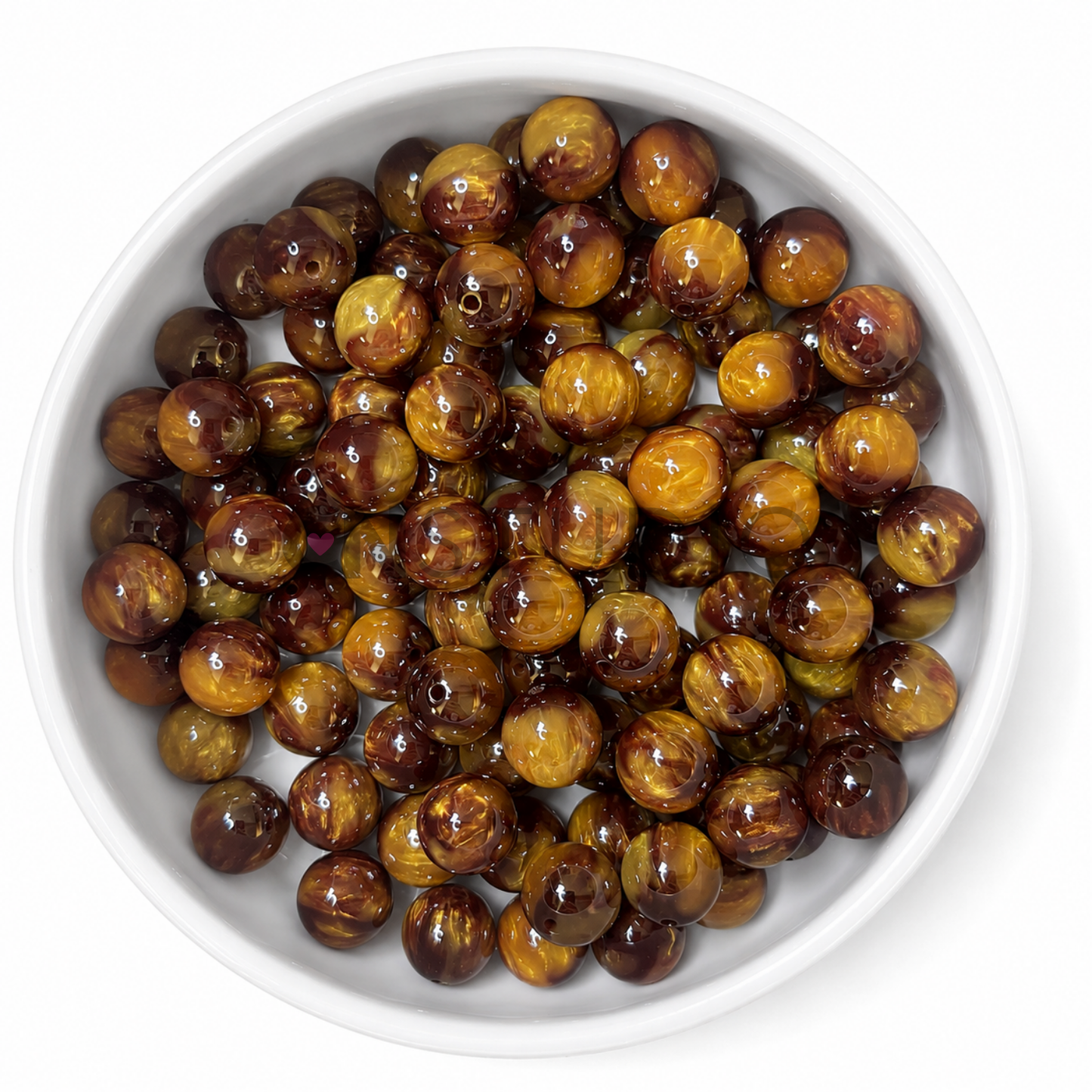 Amber Fusion Kralen 16mm – Golden Toffee