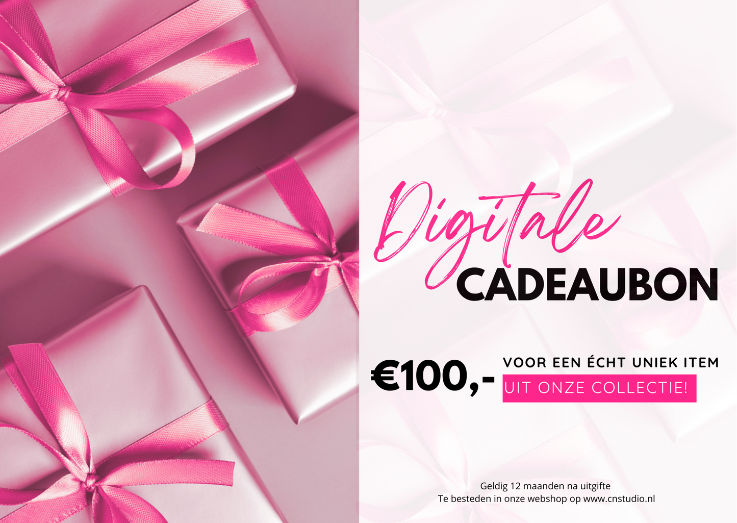 Digitale Cadeaubon CN Studio