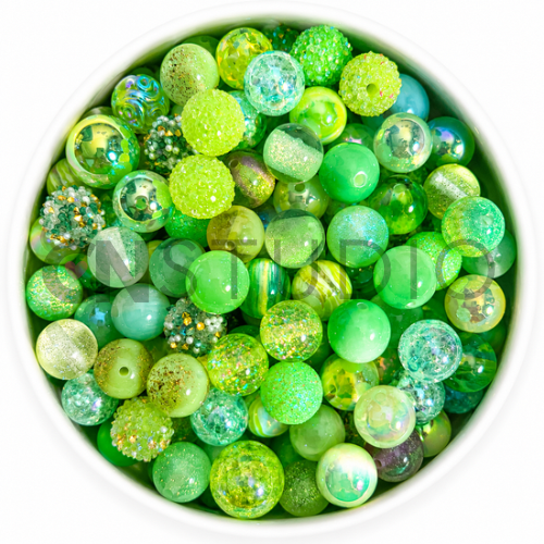 Groene Kralen Mix