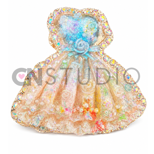 Gouden lichtgevende jurk – Pastel Regenboog