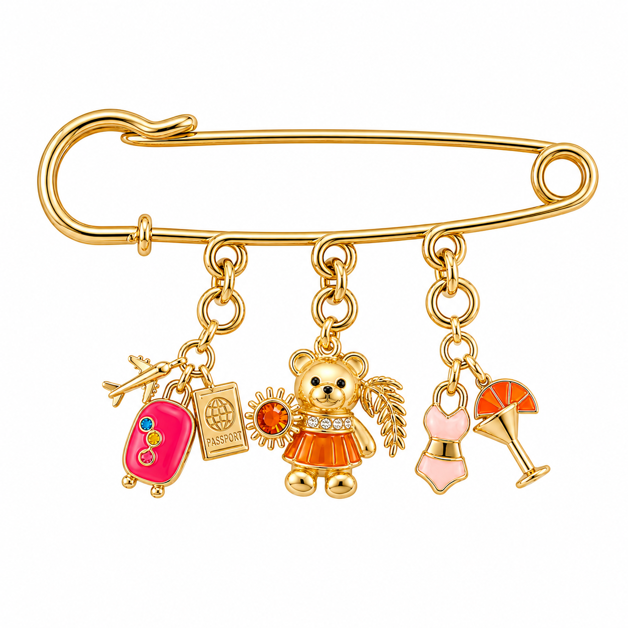 Broche met bedels