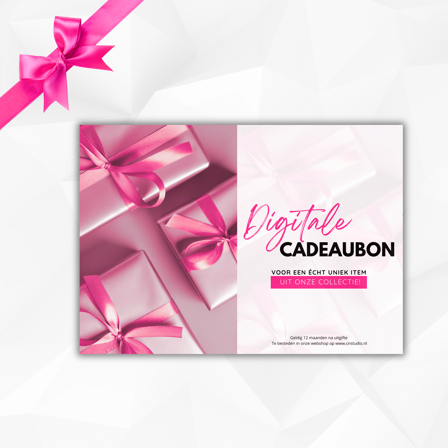 Digitale Cadeaubon CN Studio