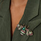 Stylish Multicolour Alloy Brooch for Versatile Elegance