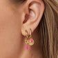 Stylish Pink & Purple Drop Earrings for Spring