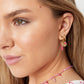 Charming Pink & Green Beaded Earrings for Spring