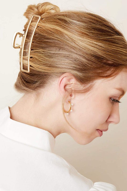 Elegant Metal Hair Clips in Silver, Gold, and Vintage Gold