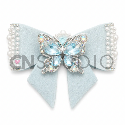 Beadable Strikje Lichtblauw