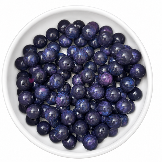 16 mm Mystic Marble Kraal - Midnight Galaxy