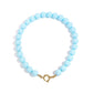 Ketting met grote kralen en frontsluiting-15mm