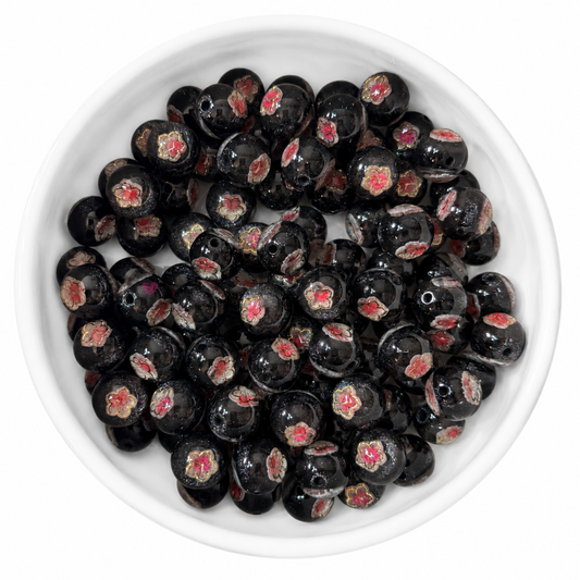 Blossom Beads Kralen 16mm – Midnight Black