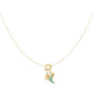 Elegant 14K Gold Plated Heart Pendant Necklace