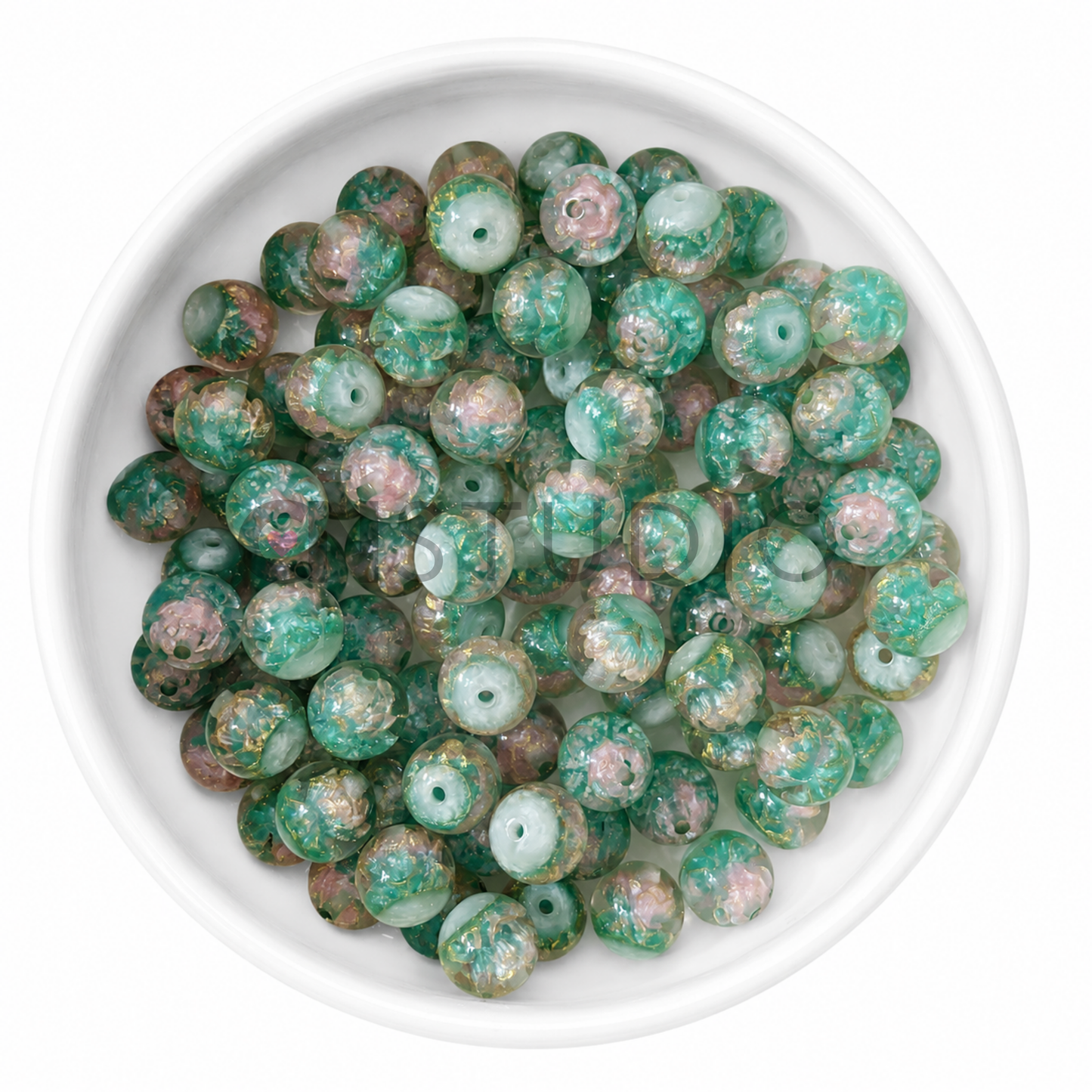 Lotus Kralen 16mm – Mint Pink