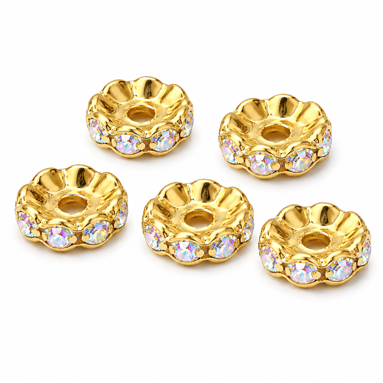 Spacers 12mm Goud AB