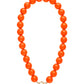 Ketting met grote kralen en frontsluiting-15mm
