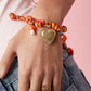Armbanden met touwbedeltjes in de vorm van een hartje, casual, dagelijks en romantisch, dames sieraden