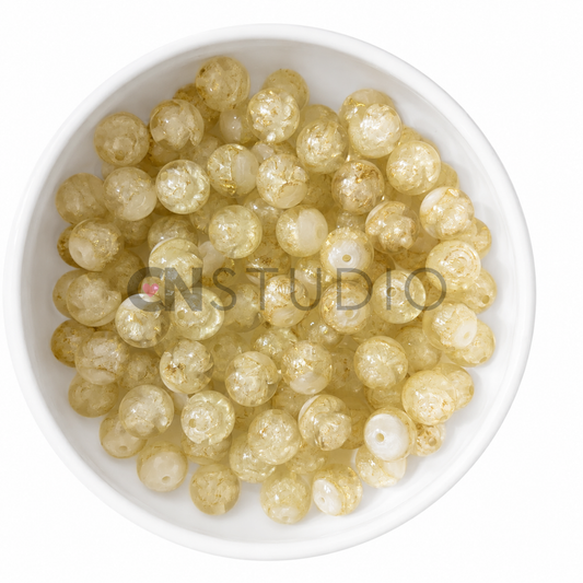 Lotus Kralen 16mm – Champagne