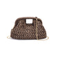 Stylish Woven Beach Bag for Women - Black & Dark Brown