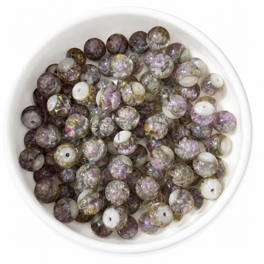 Lotus Kralen 16mm – Smokey Purple