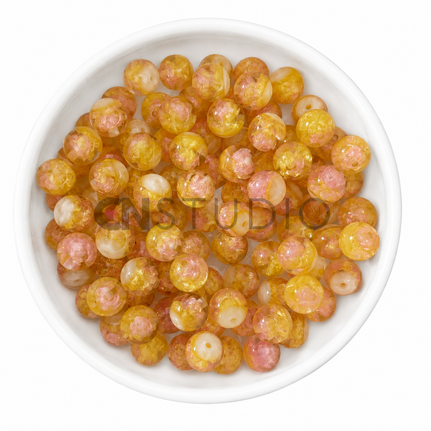 Lotus Kralen 16mm – Honey Yellow