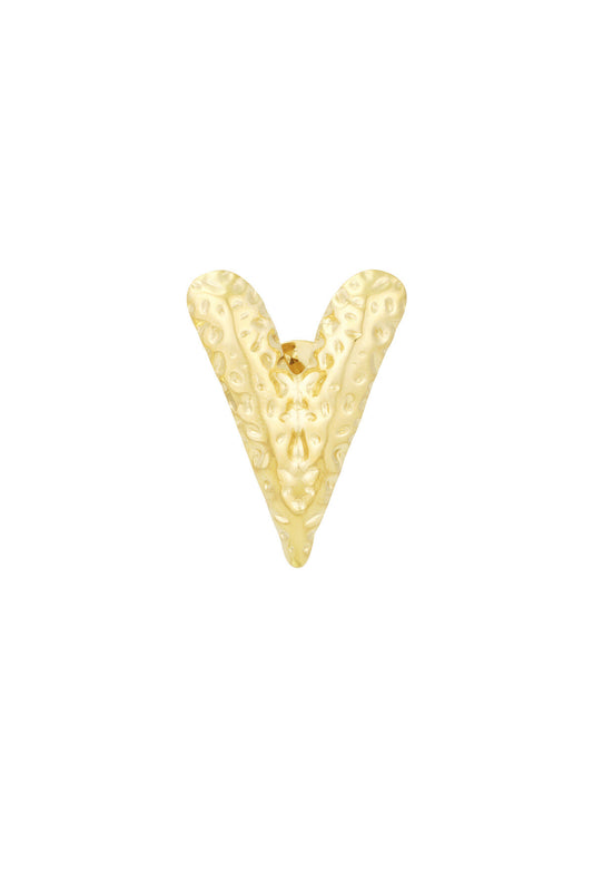 Elegant Stainless Steel Brooch in Silver and Gold