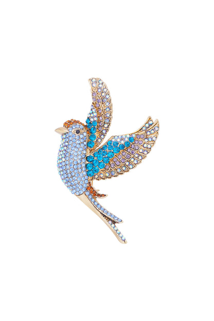 Elegant Pink and Blue Alloy Brooches for Stylish Outfits