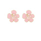 Elegant Pink and White Alloy Cufflinks for Formal Wear