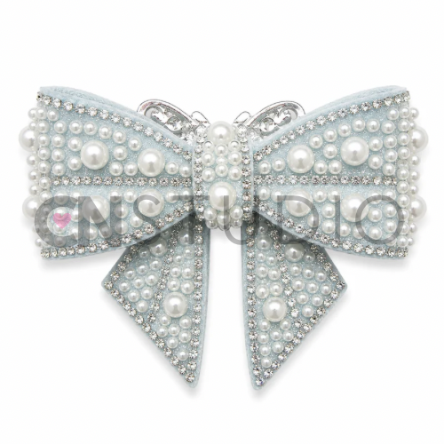 Beadable Strikje Lichtblauw