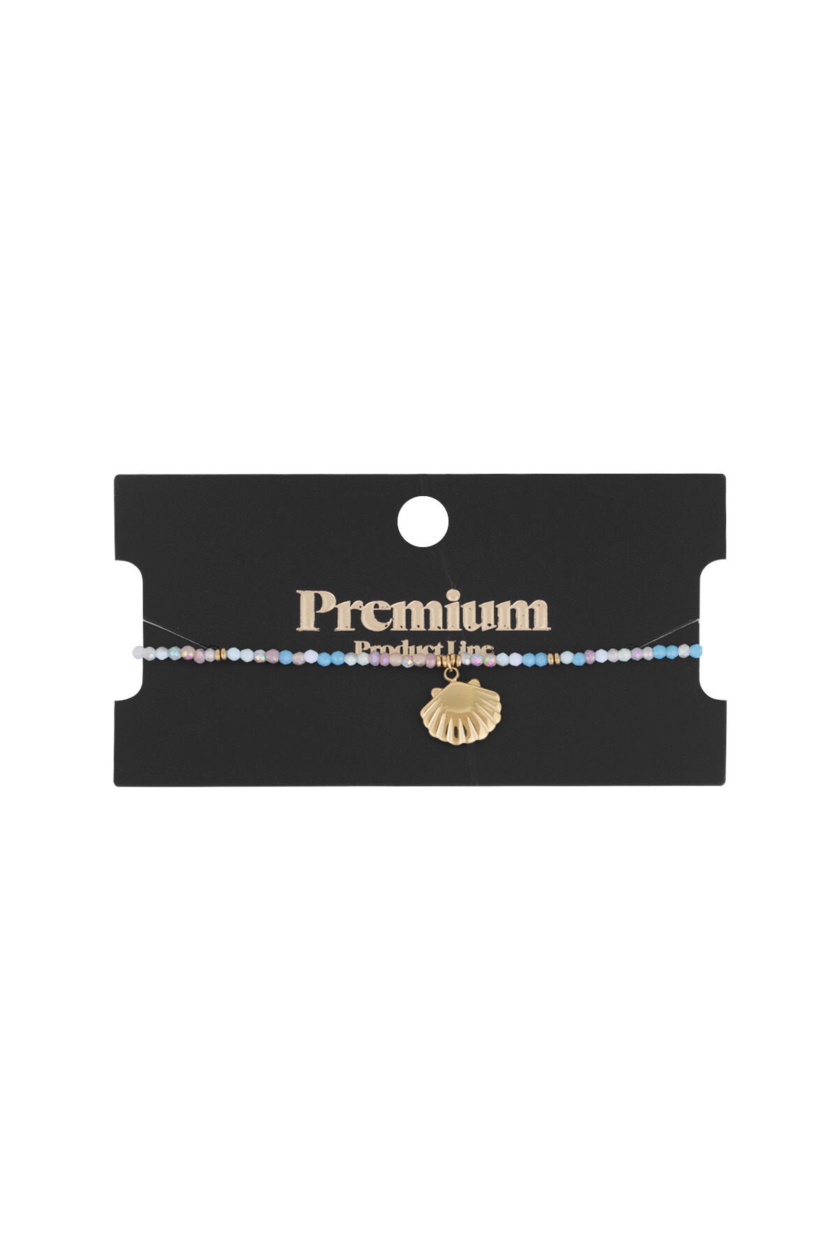 kleurvolle schelp armband