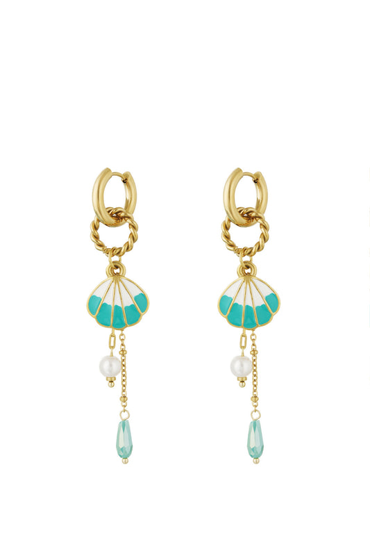 grote schelp oorbellen