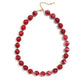 Kralenketting met goude kraaltjes 13.5mm