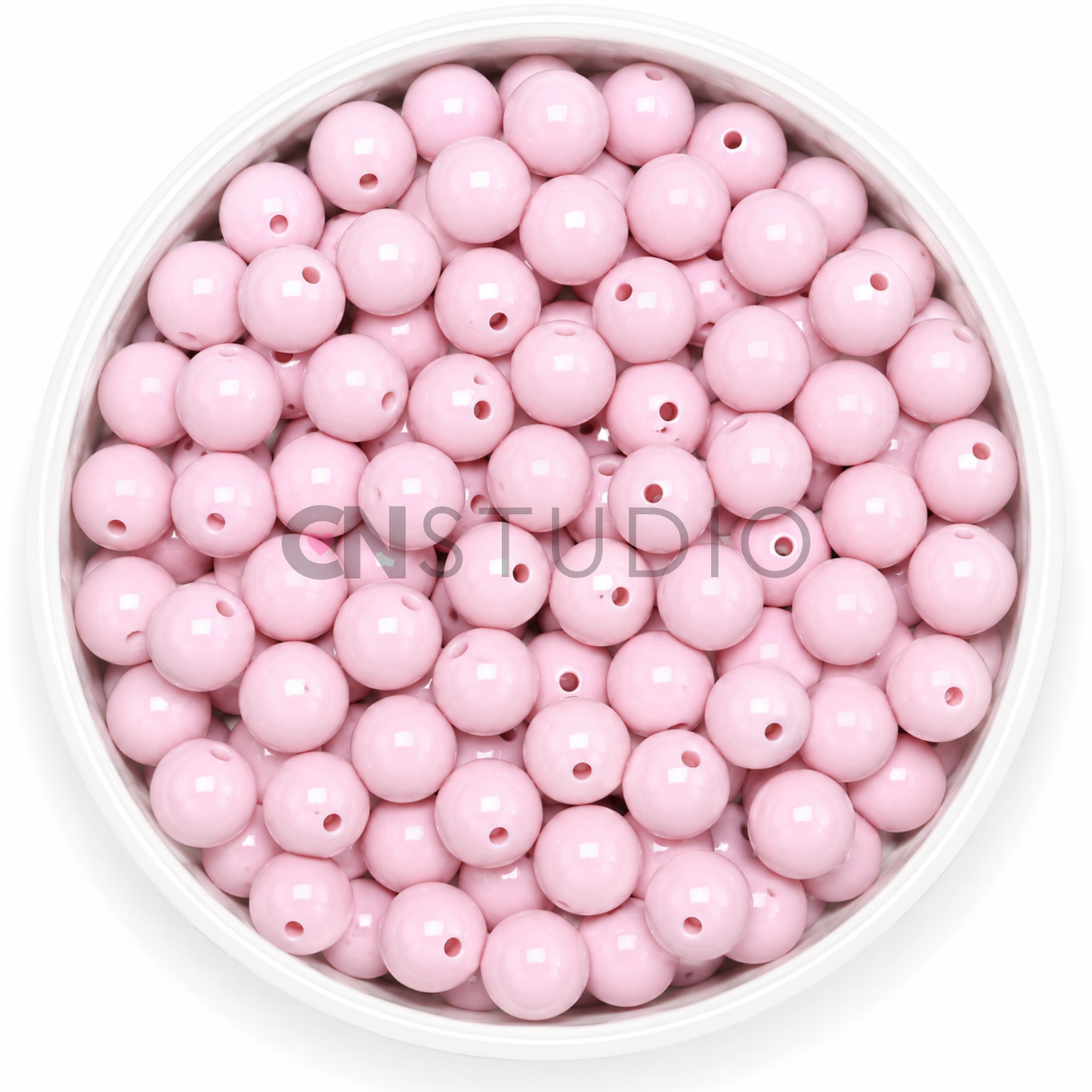 Acryl Kraal Lilaroze 16mm – Ronde Basiskraal