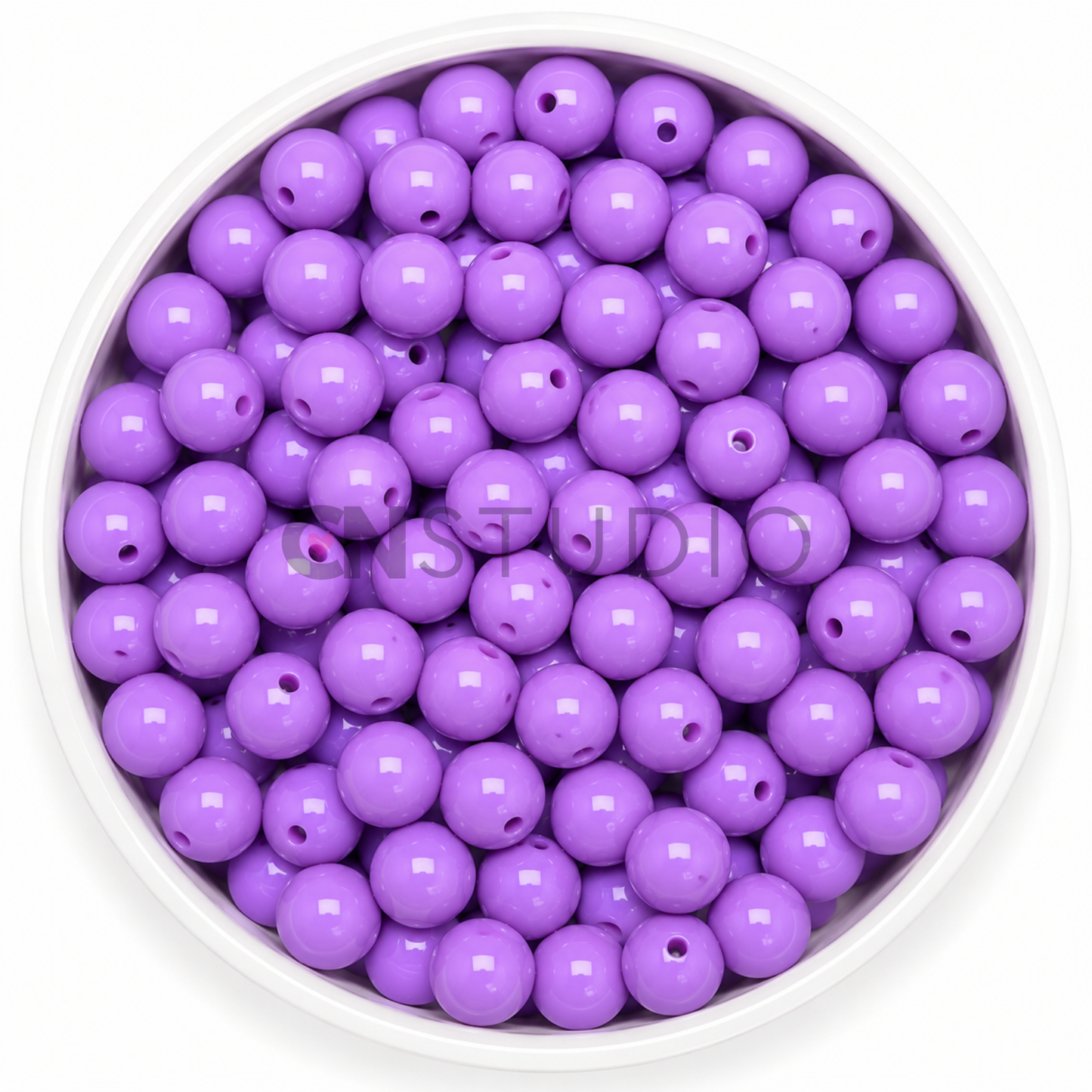 Acryl Kraal Paars 16mm – Ronde Basiskraal