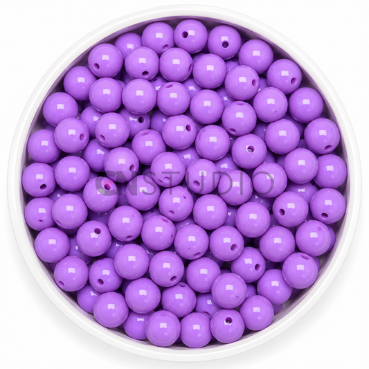 Acryl Kraal Paars 16mm – Ronde Basiskraal