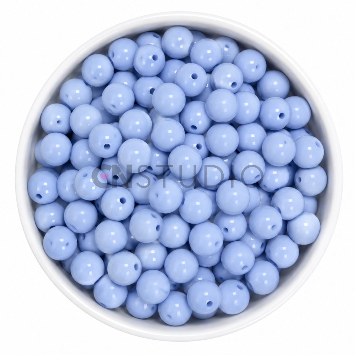 Acryl Kraal Lichtblauw 16mm – Ronde Basiskraal