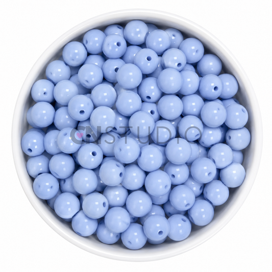 Acryl Kraal Lichtblauw 16mm – Ronde Basiskraal