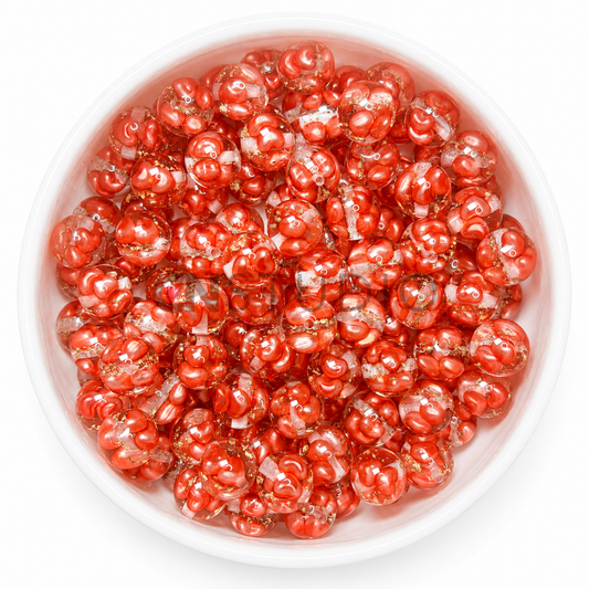 Heart Treasure Kraal – rood | Acryl met Hartjes