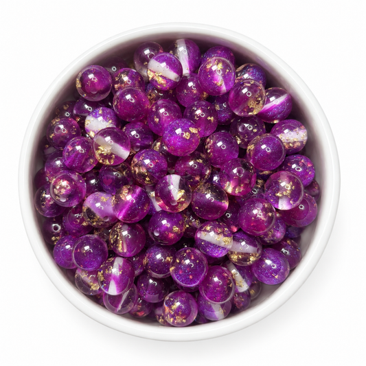 Galaxy Gold Kraal – Berry Purple | 16 mm Acryl
