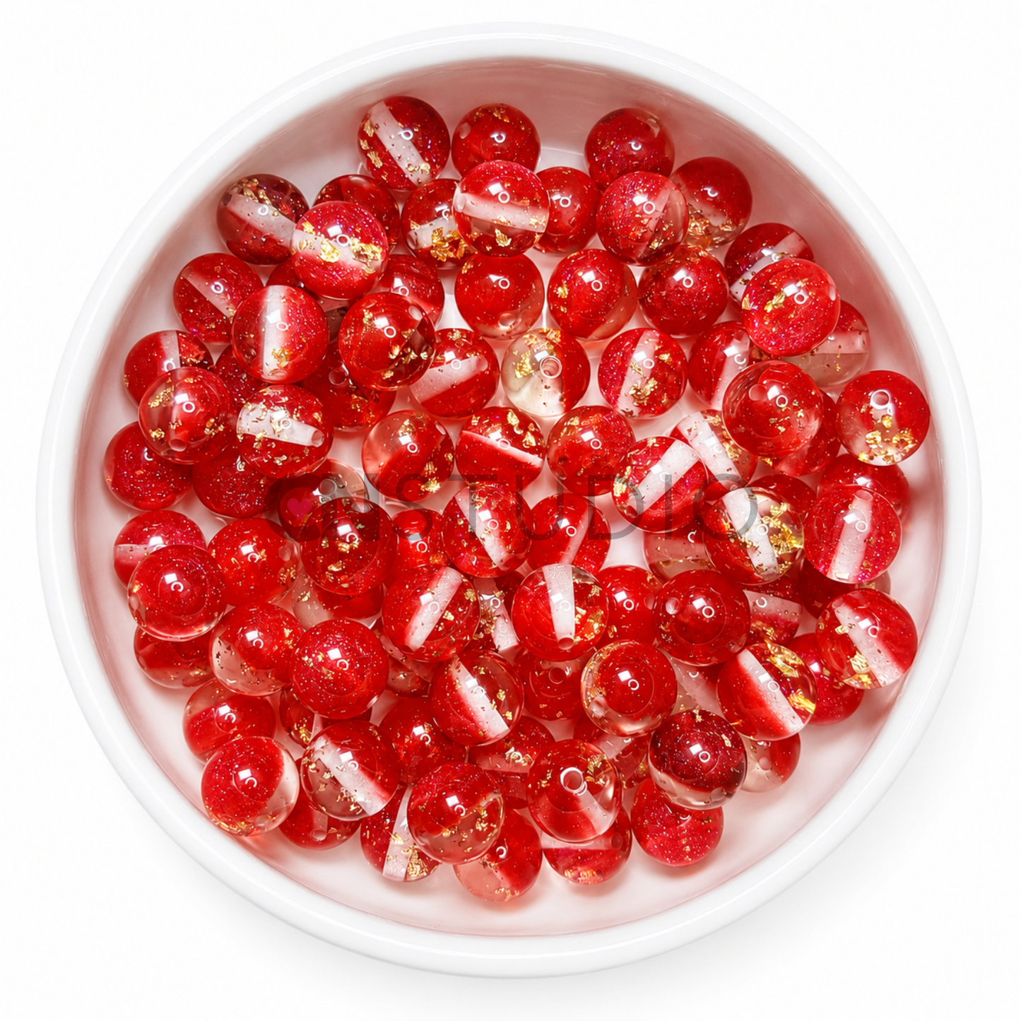 Galaxy Gold Kraal – Bright Red | 16 mm Acryl
