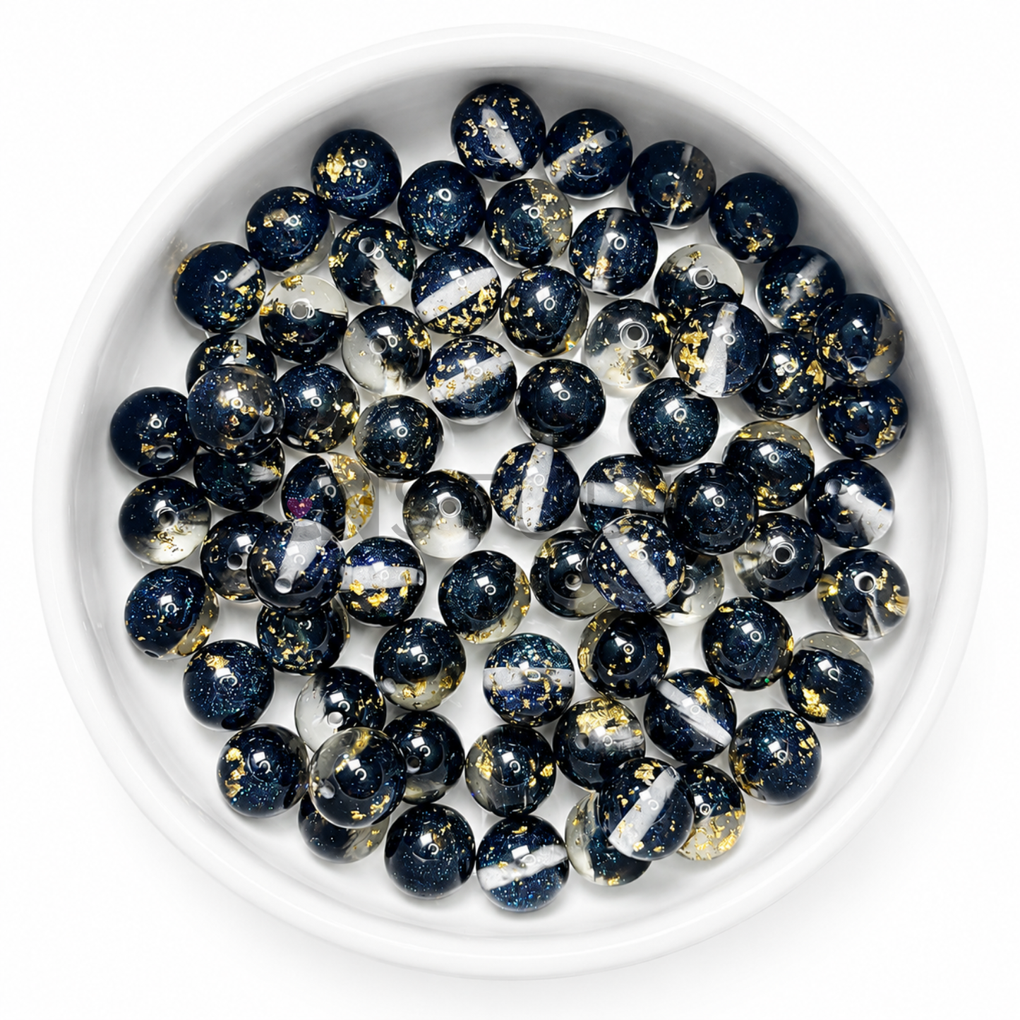 Galaxy Gold Kraal – Midnight Blue | 16 mm Acryl