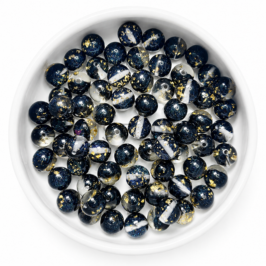 Galaxy Gold Kraal – Midnight Blue | 16 mm Acryl