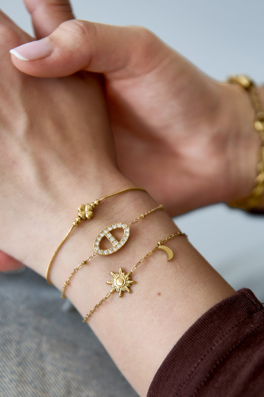 Stylish Sun & Moon Charm Bracelets for Women