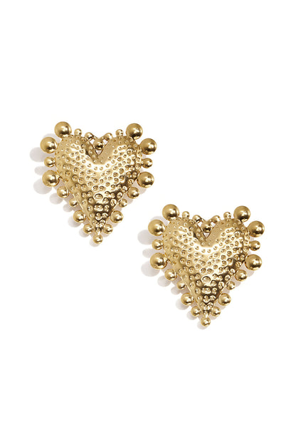 Elegant 14K Gold Plated Heart Cufflinks for All Occasions